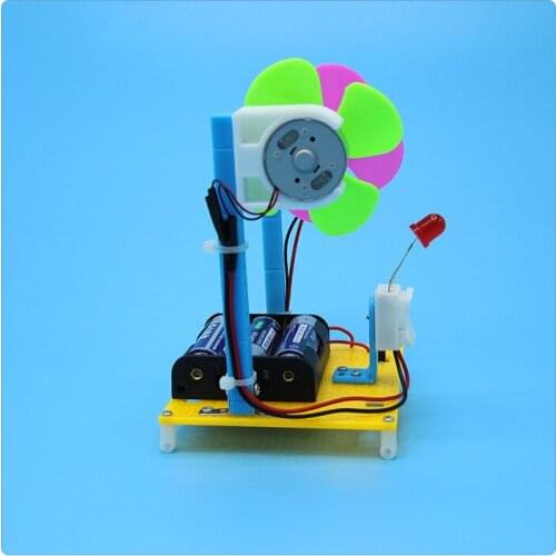 Pupil Science Popularization Experiment Wind Turbine Hand-made Small Inventions Package Assembly Material
