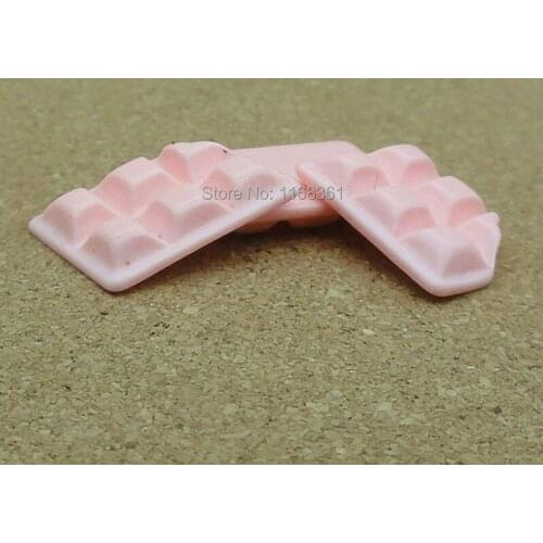 1pcs/lot resin flat back mini pink chocolate16mm Cabochons Hair Bow Center Card Frame Making Craft DIY B301-8