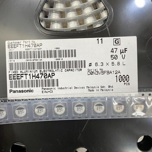 5pcs 50v 47uf EEEFT1H470AP original patch panasonic ultra small volume high frequency low resistance