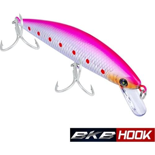 13cm 41g Minnow Fishing Lure Sinking Hard Bait 3D Eyes Artificial Fake Bait Swimbait With 2# Hooks