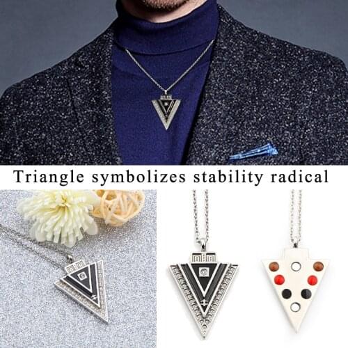 38 Fashion Magnetic Germanium Anion Stainless Steel Mens Pendant Necklace Health healing Charm Pendant For Women