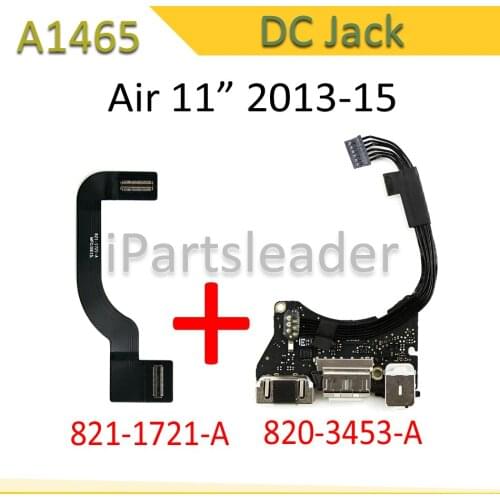 923-0430 820-3453-A for Apple MacBook Air 11" A1465 DC-IN Power Audio DC Jack USB I/O Board with Cable 821-1721-A 2013 2014 2015