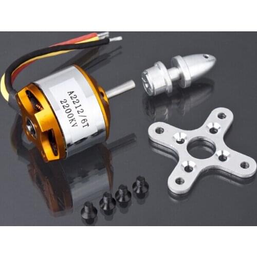 A2212 930KV 1000KV1400KV 2200KV Brushless Outrunner Motor for Airplane Aircraft Quadcopter