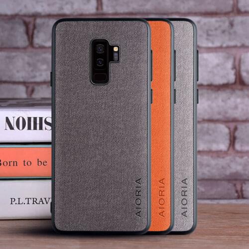 Case for Samsung Galaxy S8 S9 S10 plus coque Leather skin soft TPU hard PC phone cover for Galaxy S8 S9 S10 plus case funda