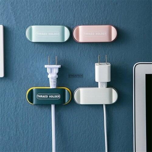 50Set Wire Holder for Charging Cables Wall Sticker Wire Storage Holder Home Save Space Organization Home Decoration