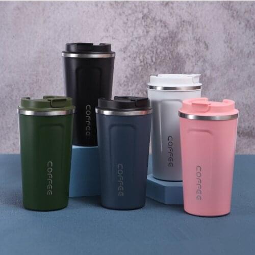 500ML/380ML Premium Travel Coffee Mug Dobble Thickened Big Car Thermo umbler Cups Vacuum Flask Water Bottle Thermocup For Gifts