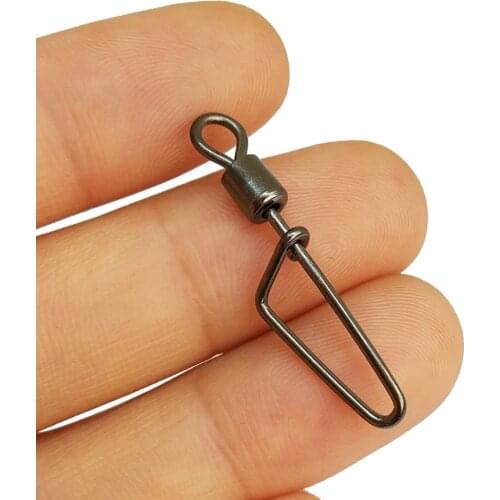 F2012 1000pieces/lot swing coastlock snap fishing swivels fishhooks fishing tackle fishing connector pesca size 1/0,2.4.6.8.10