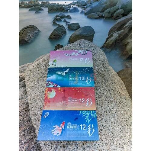 Holbein Artists Watercolors Set,Traditional Colors of Japan,Opaque Watercolor Pigment,Artist Quality,Birthday Gift for Artist