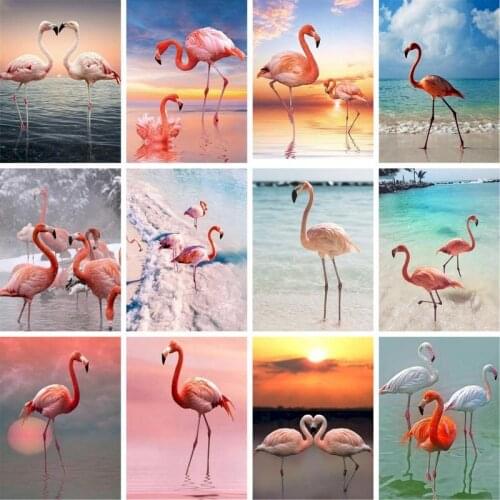 GATYZTORY Painting By Numbers Animals 60x75cm DIY Paint By Numbers For adult in Beach bird Frameless Canvas Painting Unique Gift