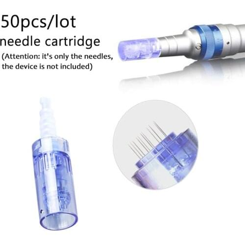 50Pcs Needle Cartridge For Ultima Dr Pen A6 Nano/9/12/36/42/ Pin Micro Cartridge Needle Bayonet Tatto Meso Derma Pen Tip