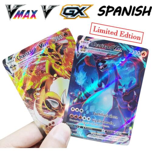 Pokemon Cards in Spanish Chilling Reign VMAX GX TAG TEAM Trainer Energy Holographic Rainbow Playing Game Cards