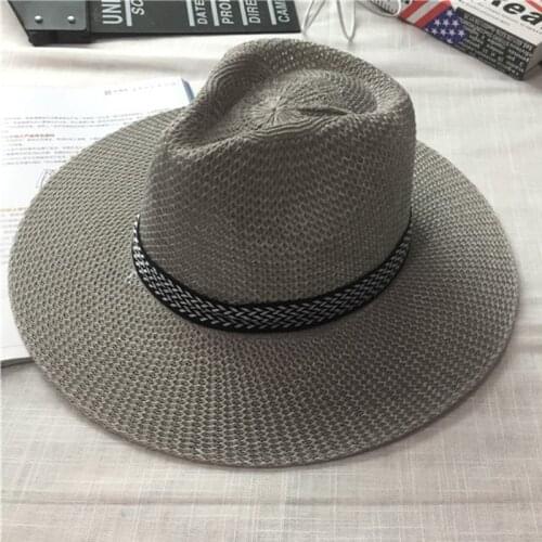 Sunhat Korean Version New Style Mens National Style Sunscreen Summer Vacation Holiday Hats Breathable Male Outside Caps H161