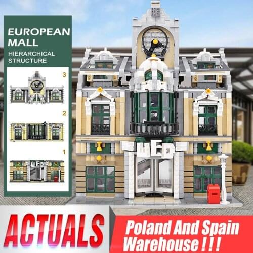 MOC 14248 Compatible City series Grand Emporium build Wedding Hall Model Building Blocks Bricks 10211 Toy Christmas Gift