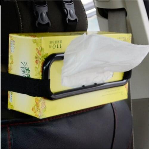 1 Pcs Car Sun Visor Tissue Box Tissue Bag Fixing Frame Car Chair Back Paper Towel Holder Vehicle Car Part Accessories