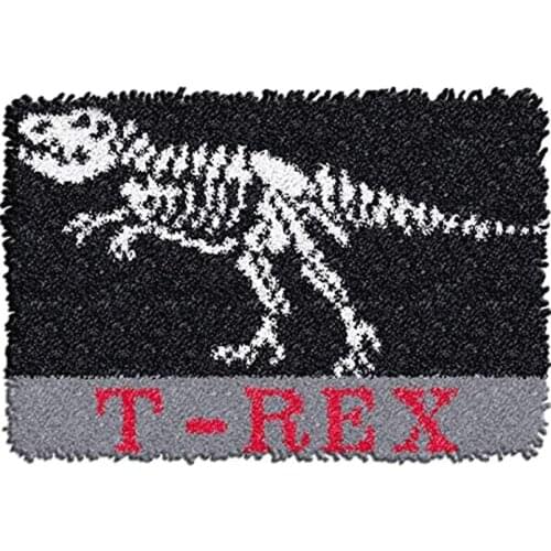 Latch Hook Kits for Adults and Kids with Printed Dinosaur Pattern Relaxing Fun Hobby Kit Including Hooks Gift for Kids