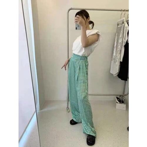 Maylis.me Women's Plaid Trousers