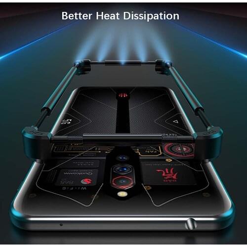 Metal Phone Case Shockproof Protective Phone Bumper Shell for Red Magic 6/6pro Accessories