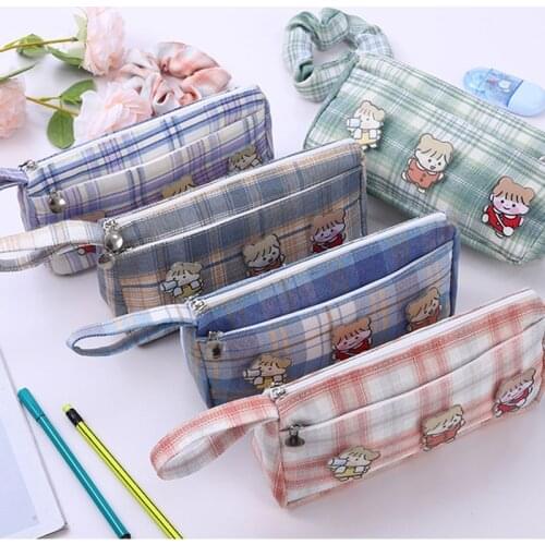 Cute Girl Large Capacity Pencil Cases Pen Storage Bags Creative Pen Box Pouch Case Office School Stationery Supplies 050065
