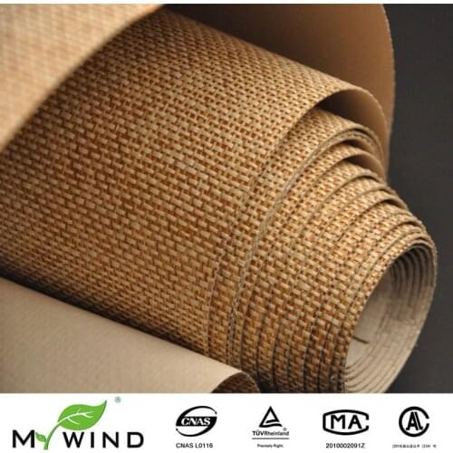 Rose Gold Beige Grasscloth Paper Weave Wallpaper Textured Natural Fabric Wallpaper For Living Room Home Decoration
