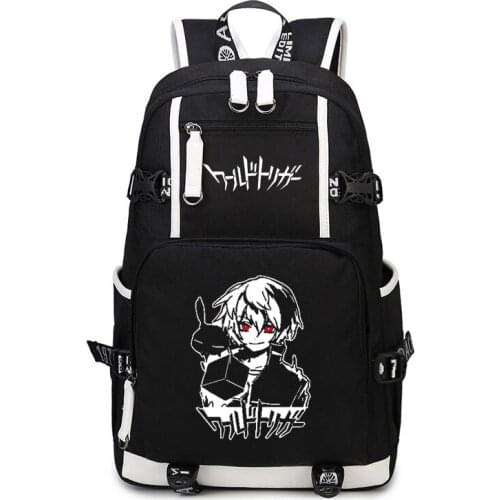Anime World Trigger Replica Backpack Cosplay Jin Yuichi Man Women Canvas Schoolbag Travel Bags
