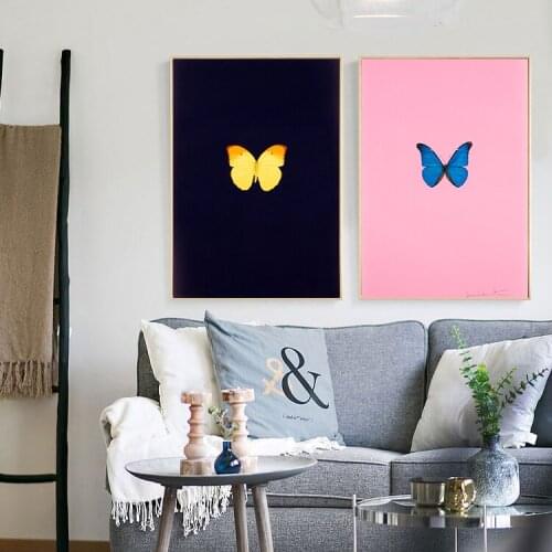 Modern Colorful Butterfly Specimen Canvas Paintings Wall Art Picture Home Decorative Poster And Prints For Living Room