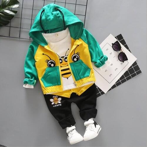 Toddler Boys Set Clothes Suits Baby Boys Hoodies Jacket Set Girls Pants Sport Kids Clothes 3PCS/SET TRACKSUIT Sets 1-4 Years