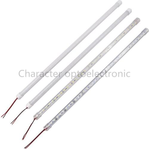5pcs/lot LED Bar Lights DC12V 5730 LED Rigid Strip 50cm LED Tube with U Aluminium Shell + PC Cover