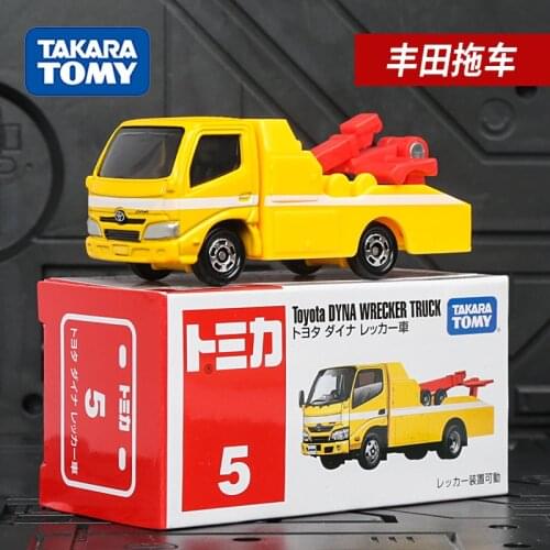 TAKARA TOMY Genuine Toyota DYNA WRECKER TRUCK Scale 1/64 102373 No.5 Metal Vehicle Simulation Model Boy Toys