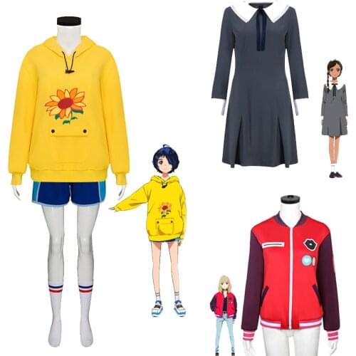 Takerlama Anime WONDER EGG PRIORITY Cosplay Ohto Ai Hoodies Woman Girl Sweatshirt Sport Pullover Jacket Costume Clothing