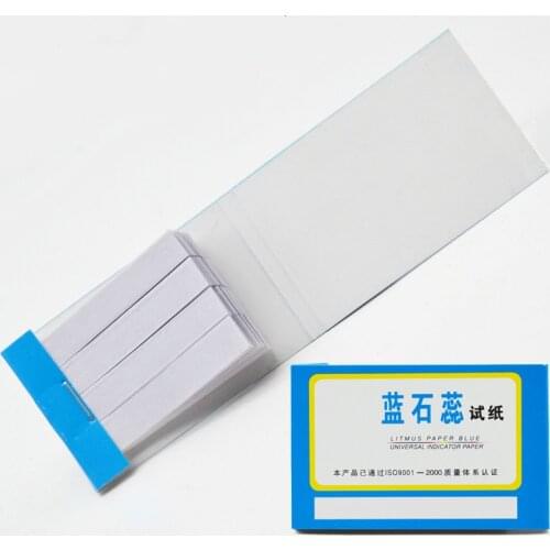80 Strips Blue Litmus Test Paper Acid Test Strips Indicator Paper Chemical Laboratory Supplies Experimental Supplies