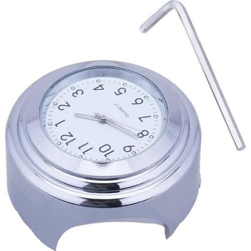 Universal Motorcycle Handlebar Watch Waterproof Hand Grip Bar Mount Dial Top Mount Clock For Scooter Bicycle Motor Bike ATV