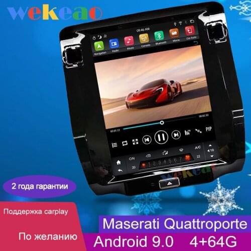 Wekeao Vertical Screen Tesla Style 10.4" 1Din Android 9.0 Car Radio For Maserati Quattroporte Car DVD Player Auto GPS Navigation