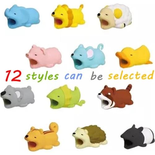 Cartoon Animal USB Cable Protector Cable Organizer Data Line Management Charging Protection Cable Winder For iPhone iPad iPod