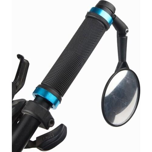 Bicycle Rearview Mirror Convex Wide Mirrors Rear View Plane Adjustable Extended Glass Handlebar Rotating Safety MTB Universal