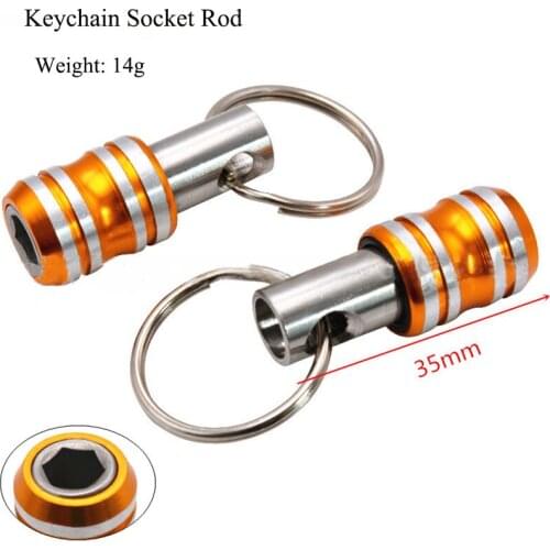 1/4 Inch Hex Shank Screwdriver Bits Holder Extension Bar Drill Screw Adapter Quick Release Easy Change Keychain