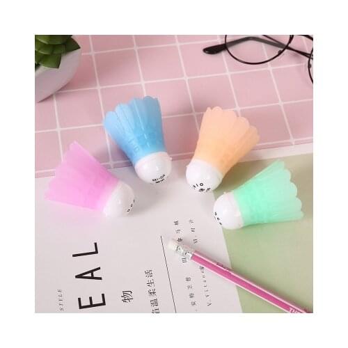 1PC cartoon badminton pencil sharpener knife promotional gift stationery student double control cartoon pencil sharpener