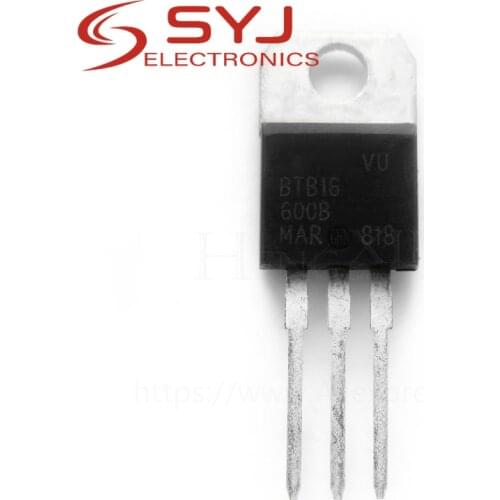 10pcs/lot Triac BTB16-600B BTB16 16A 600V TO-220 original In Stock