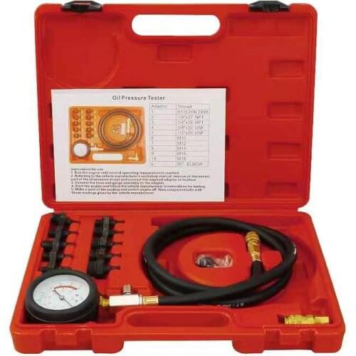 12pcs Engine Oil Pressure Test Kit Tester Car Garage Tool Low Oil Warning Devices Auto Repair Tool Kits