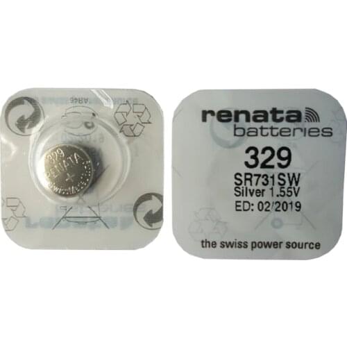 2Pcs/Lot Renata LONG LASTING 329 SR731SW D329 V329 Watch Battery Button Coin Cell Batteries