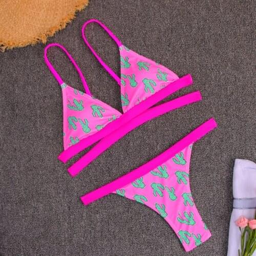 2020 Bikinis Women Ruffle Swimsuit Cross Bandage Swimwear Dot Bikini Set Beach Bathing Suit Brazilian Biquni VIP Drop Shipping
