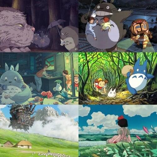 5D Diy Diamond Painting Cartoon Anime Cross Stitch Kit Full Diamond Mosaic Hayao Miyazaki Home Decoration Christmas Gift