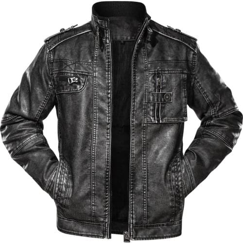 Asstseries Men's Faux Leather Jackets