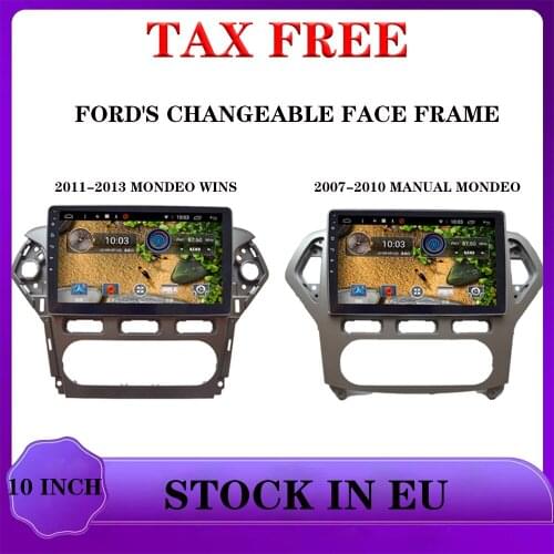 For Ford 07 08 09 10 year 2G+32G Android 9.0 Car Radio GPS RDS DSP multimedia player 2din android car player FM CARPLAY 1G 16G