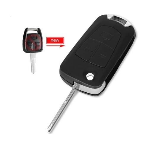 Free shipping Modified 3 Button Flip Folding Remote Key Shell Case Fob For Opel Corsa Astra Kadett Monza Montana HU46 Blade