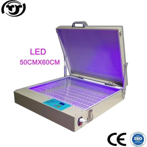 Efficiency UV LED Exposure machine 50CMx60CM 80W desktop screen printing machine