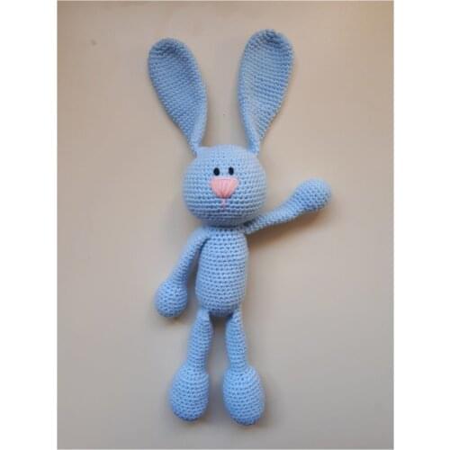 Game Friend Rabbit Mesh Toy Blue Our Product Unpainted, Odorless, Battery-Free, Harmless Oyuncaklardır