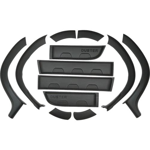 Set wheel arches and moldings for Renault / Dacia Duster 2010-2017 1 set / 12pcs plastic ABS protection trim covers car styling