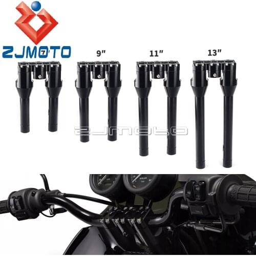 For Harley Road King Street Glide Fat Boy Bob Softail 6 7 8 9 10 11 12 13in Motorcycle Handle Bar Mounting Handlebar Riser Clamp