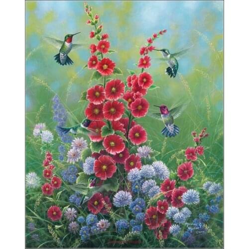 Counted Cross Stitch Kits Needlework Embroidery - Crafts 14 ct Aida DMC Color DIY Arts Handmade Home Decor - Joys of Summer