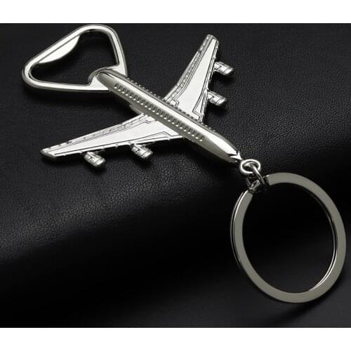 2019 New Wedding favor and gift for guests Airplane Bottle Opener Keychain baby shower baptism return gift wedding souvenir